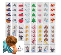 Gihioue Juego De Bloques Mahjong,Juego de Fichas de Mahjong Portátil para Viaje | Familiar para Niños Y Adultos para Fiestas Casa Picnic Exterior Interior Cumpleaños