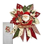 Gihioue Kit de acolchado para decoración de puerta de Navidad hecho a mano | Corona de Navidad acolchada con árbol de Navidad y para ventana, fiesta, patio, mesa de comedor,