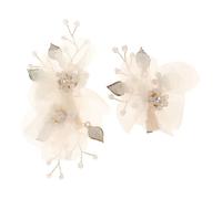 Gihioue Pinzas para el pelo con perlas, 2 unidades, elegantes accesorios para el pelo, bonitos accesorios para el cabello con diseño elegante para adolescentes, bodas jóvenes, fiestas