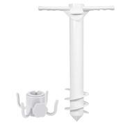 Gihioue Soporte para sombrillas de playa, soporte estable para sombrilla de playa, accesorios para trampolín para deportes al aire libre, jardín, terraza, piscina, camping, 3 spin + gancho