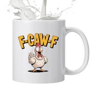 Gihioue Tazas de café excepcionales - Divertida taza de pollo de cerámica de 330 mililitros,Contenedor de té de gallo | Para cumpleaños, mujeres, hombres, colegas, té, trabajo, café, leche y caliente