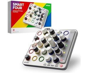 GiiKER Smart Four, juego de mesa de estrategia de 4 ganancias con árbitro integrado para 1 2 jugadores, juegos de viaje para niños a partir de 6 12 años