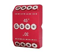 Giilayky 30/45/90 ° Guía de agujero de perforación angular para agujero acodado y recto, modelo de perforación de tornillo de desplazamiento de barandilla de cable, 1 unidades