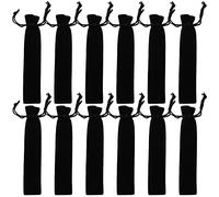 Giilayky 50 unids bolsa de plumas de terciopelo negro soporte de bolsa de lápiz único bolsa