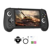 GiipGoop RG556 - Consolas de juegos de mano retro sin tarjeta, sistema Android 13, pantalla AMOLED de 5.4 pulgadas, procesador Unisoc T820, consola de juegos retro de 5500 mAh, batería de 8 horas de