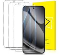 GiiYoon-3 Piezas Protector de Pantalla para Google Pixel 10 Pro XL Cristal Templado, [Sin Burbujas] [Cobertura Completa] [9H Dureza] Vidrio Templado HD Protector Pantalla