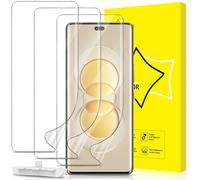 GiiYoon 3 Piezas Protector de Pantalla para Honor 200 Pro 5G[No es de cristal], Película de Hidrogel Flexible de TPU, Curva 3D de Cobertura Completa, Fácil instalación, Sin Burbujas