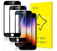 GiiYoon 3 Piezas Protector de Pantalla para iPhone SE 3 (2022)/SE 2 (2020)/iPhone 8/7/6s/6(4.7") Cristal Templado [Sin Burbujas] [Cobertura Completa] [9H Dureza] Vidrio Templado HD Protector Pantalla