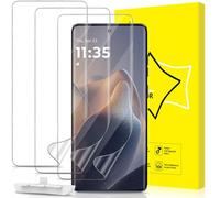 GiiYoon 3 Piezas Protector de Pantalla para Motorola Edge 60 Fusion/Edge 60 [No es de cristal], Película de Hidrogel Flexible de TPU, Curva 3D de Cobertura Completa, Fácil instalación, Sin Burbujas