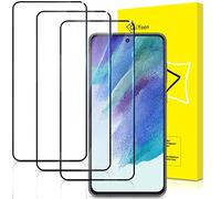 GiiYoon-3 Piezas Protector de Pantalla para Samsung Galaxy S21 FE 5G/4G Cristal Templado,[Sin Burbujas] [Cobertura Completa] [9H Dureza] Vidrio Templado HD Protector Pantalla para S21 FE 5G/4G