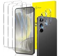 GiiYoon-3 Piezas Protector de Pantalla para Samsung Galaxy S24 Plus 5G/ S24+ Cristal Templado,[Sin Burbujas] [9H Dureza] Protector de Lente de Cámara [2 Piezas] Vidrio Templado HD Protector Pantalla