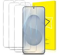 GiiYoon-3 Piezas Protector de Pantalla para Samsung Galaxy S25 Plus/S25+ 5G Cristal Templado, [Sin Burbujas] [Cobertura Completa] [9H Dureza] Vidrio Templado HD Protector Pantalla