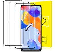 GiiYoon-3 Piezas Protector de Pantalla para Xiaomi Redmi Note 12 Pro 4G / Redmi Note 11 Pro 4G/5G Cristal Templado,[Sin Burbujas] [Cobertura Completa] [9H Dureza] Vidrio Templado HD Protector Pantalla