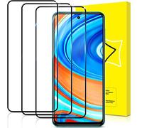 GiiYoon-3 Piezas Protector Pantalla para Xiaomi Redmi Note 9S/Redmi Note 9 Pro Cristal Templado,[Sin Burbujas] [Cobertura Completa] [9H Dureza] Vidrio Templado HD Protector Pantalla