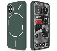 GiiYoon Funda para Nothing Phone 2, Case de Silicona Suave de TPU Carcasa Protector de Goma Fexible Prueba Liviano y a Delgado de Golpes Antirrayas para Teléfono (Verde)