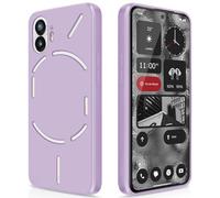 GiiYoon Funda para Nothing Phone 2, Case de Silicona Suave de TPU Carcasa Protector de Goma Fexible Prueba Liviano y a Delgado de Golpes Antirrayas para Teléfono (Violeta)
