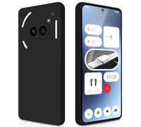 GiiYoon Funda para Nothing Phone 2a / 2a Plus, Case de Silicona Suave de TPU Carcasa Protector de Goma Fexible Prueba Liviano y a Delgado de Golpes Antirrayas para Teléfono (Negro)