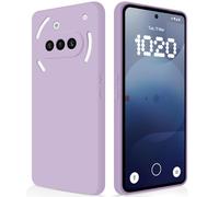 GiiYoon Funda para Nothing Phone 3a, Case de Silicona Suave de TPU Carcasa Protector de Goma Fexible Prueba Liviano y a Delgado de Golpes Antirrayas para Teléfono (Violeta)