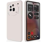 GiiYoon Funda para Nothing Phone 3a Pro, Case de Silicona Suave de TPU Carcasa Protector de Goma Fexible Prueba Liviano y a Delgado de Golpes Antirrayas para Teléfono (Blanco)