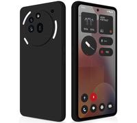 GiiYoon Funda para Nothing Phone 3a Pro, Case de Silicona Suave de TPU Carcasa Protector de Goma Fexible Prueba Liviano y a Delgado de Golpes Antirrayas para Teléfono (Negro)