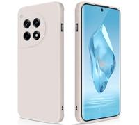 GiiYoon Funda para OnePlus 12R / OnePlus Ace 3, Case de Silicona Suave de TPU Carcasa Protector de Goma Fexible Prueba Liviano y a Delgado de Golpes Antirrayas para Teléfono (Blanco)