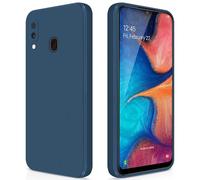 GiiYoon Funda para Samsung Galaxy A20E, Case de Silicona Suave de TPU Carcasa Protector de Goma Fexible Prueba Liviano y a Delgado de Golpes Antirrayas para Teléfono (Azul)