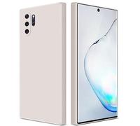 GiiYoon Funda para Samsung Galaxy Note 10 Plus/Note 10+, Case de Silicona Suave de TPU Carcasa Protector de Goma Fexible Prueba Liviano y a Delgado de Golpes Antirrayas para Teléfono (Blanco)