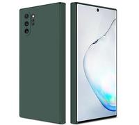 GiiYoon Funda para Samsung Galaxy Note 10 Plus/Note 10+, Case de Silicona Suave de TPU Carcasa Protector de Goma Fexible Prueba Liviano y a Delgado de Golpes Antirrayas para Teléfono (Verde)