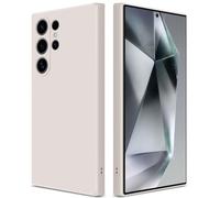 GiiYoon Funda para Samsung Galaxy S24 Ultra 5G, Case de Silicona Suave de TPU Carcasa Protector de Goma Fexible Prueba Liviano y a Delgado de Golpes Antirrayas para Teléfono (Blanco)