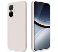 GiiYoon Funda para Xiaomi Poco F7 5G, Case de Silicona Suave de TPU Carcasa Protector de Goma Fexible Prueba Liviano y a Delgado de Golpes Antirrayas para Teléfono (Blanco)