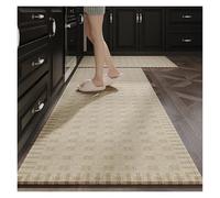 GIJMZY Alfombras Cocina Kitchen Floor Mat Long, Non-Slip Absorbent Rug, Quick-Dry Waterproof & Oil Resistant, Anti-Fall Dirtproof Doormat(Color04,45x180cm (1pcs))