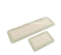 GIJMZY Alfombras Cocina Kitchen Floor Mat, Soft Diatom Mud Absorbent Carpet, Minimalist Style, Beige, Long Strip Foot Mats, Home Decoration Non-Slip Rug(Color05,Custom Inquiry)