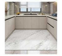 GIJMZY Alfombras Cocina Marble Pattern Kitchen Carpet Stone Pattern Foot Mat Resistant PVC Rug Waterproof Anti-Slip Art Floor Mat(COLOR01,50x120cm)