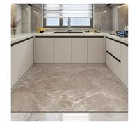 GIJMZY Alfombras Cocina Marble Pattern Kitchen Carpet Stone Pattern Foot Mat Resistant PVC Rug Waterproof Anti-Slip Art Floor Mat(COLOR02,90x180cm)