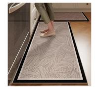 GIJMZY Alfombras Cocina Mat for Kitchen Runner Rug Set Water-Absorbing Non-Slip Floor Mats Long Carpet Brown Imitation Linen Home Decoration Rugs(Color05,1pc 120x160cm)