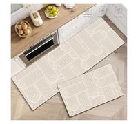 GIJMZY Alfombras Cocina Modern Waterproof Washable Kitchen Rug Long Non-Slip Absorbent Long Floor Mat Bedroom Hallway Corner Entrance Doormat Carpet(Color01,50cmx80cm 1pc)