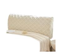 GIJMZY Cabecero de Felpa con Cubierta Pesada Doble Cara, Rejilla Diamante, protección Muebles a Prueba Polvo, fácil Limpiar, 1 ud(White,W150 x H70cm)