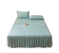 GIJMZY Colchas de Color Liso, Falda Cama cepillada, Transpirable