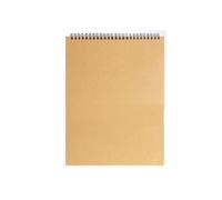 GIJMZY Libreta a5 Cuaderno de bocetos de arte, papel kraft de 160 g/m², espiral, material de oficina, escuela, bloc de notas de dibujo, papelería(A4-top)
