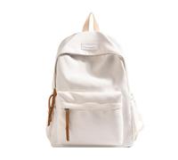 GIJMZY Mochila Mochila escolar de gran capacidad, mochila for todo uso, bolsa de almacenamiento sencilla, material de oficina for el regreso a clases.(WHITE)