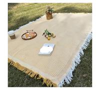 GIJMZY Polyester Waterproof Outdoor Picnic Mat Tent Ground Pad RV Camping Blanket Spring Travel Cover(Yellow)