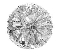 GIJMZY Pompones Animadora Pompones de Animadora de plástico con Doble Agujero y Mango metálico for Club Deportivo, decoración for Fiestas de Baile, 1 Unidad(Color 1)