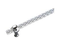 GIJMZY Tiradores de armario cocina varios tamaños, pomos cajón for zapatos, tiradores puerta tocador, Herrajes for muebles, cristal acrílico, 2 uds(Silver-Whorl,224MM Hole to Hole)