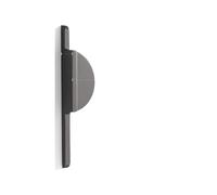 GIJMZY Tiradores de puerta armario semicírculo negro claro, tiradores aleación Zinc, herrajes for muebles(Pearl Grey 288mm)