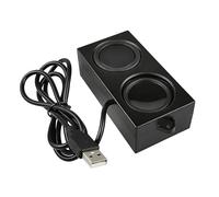 Gikfun Altavoz de tarjeta de sonido USB, altavoz estéreo de 4 ohmios y 5 W con Plug and Play, para Arduino, PC, portátil, computadora de escritorio y consola de juegos DIY EK2181