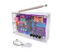 Gikfun EK1989 - Kit de práctica de soldadura, proyecto escolar de bricolaje FM 87-108 MHz con 2 modos de fuente de alimentación