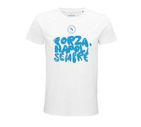 Gil S.R.L. Forza Napoli Sempre - Camiseta, Blanco, 60