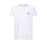 GIL S.R.L. Roma Lupa 3D T-Shirt, Blanca, Man XS, Blanco, XS