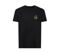 GIL S.R.L. Roma Lupa 3D T-Shirt, Negro, Hombre XXL, Negra, XXL