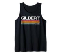 Gilbert Arizona Retro Rayas Vintage City Design Camiseta sin Mangas